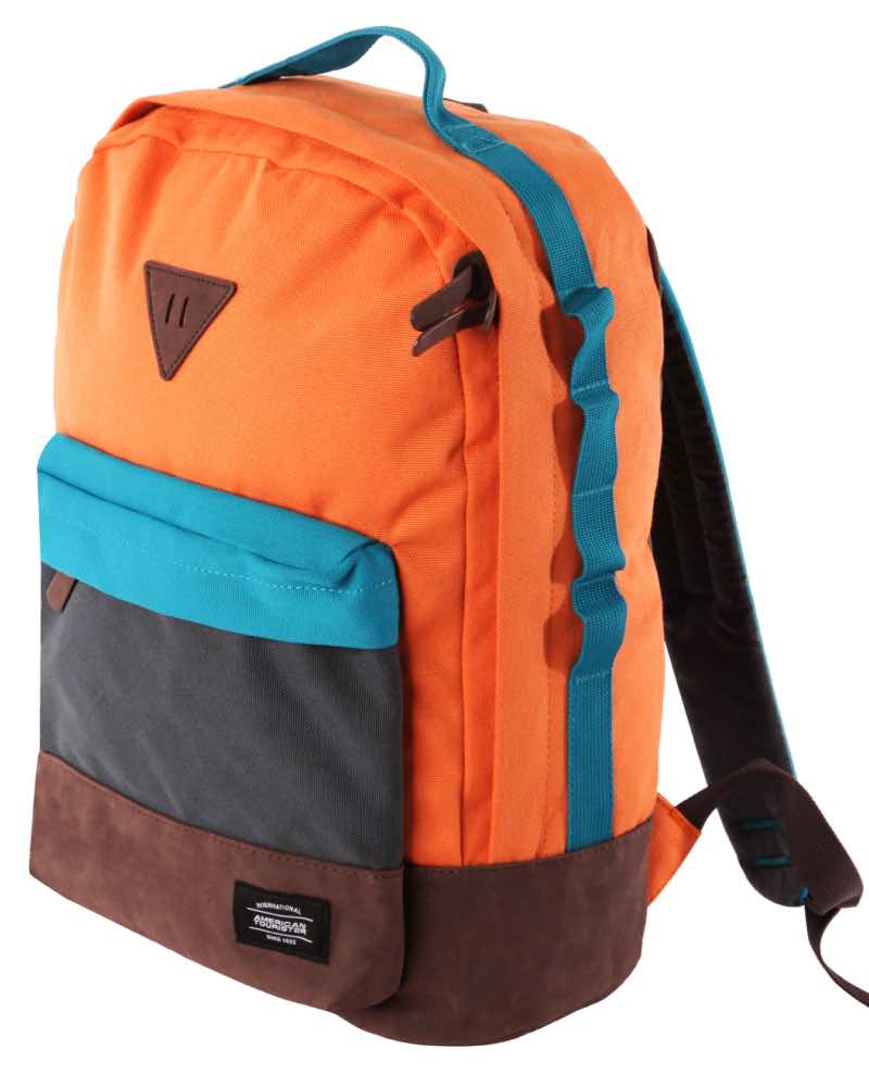 american tourister orange backpack