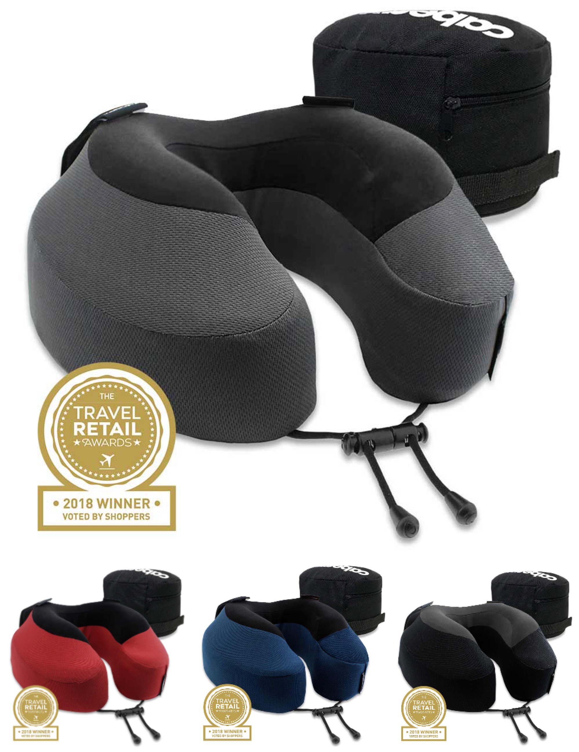 Cabeau Evolution S3 Memory Foam Travel Pillow With Seat Strap System By Cabeau Evolution S3 Pillow
