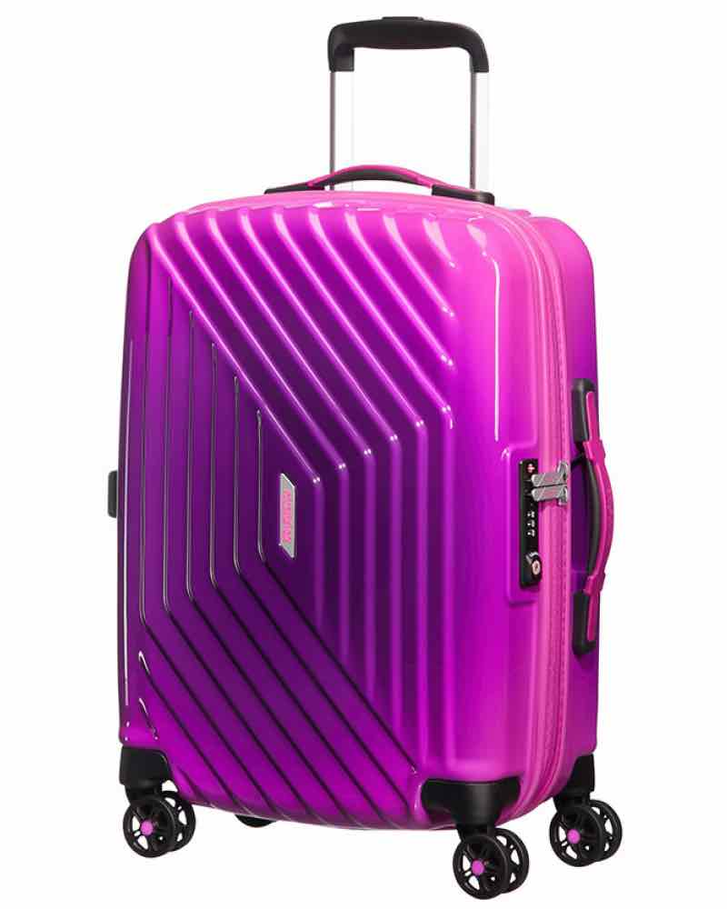 - 55cm Tourister Gradient Tourister Wheeled American Pink American - Spinner by : 4 Carry-On 1 Luggage (74409-5271) Airforce