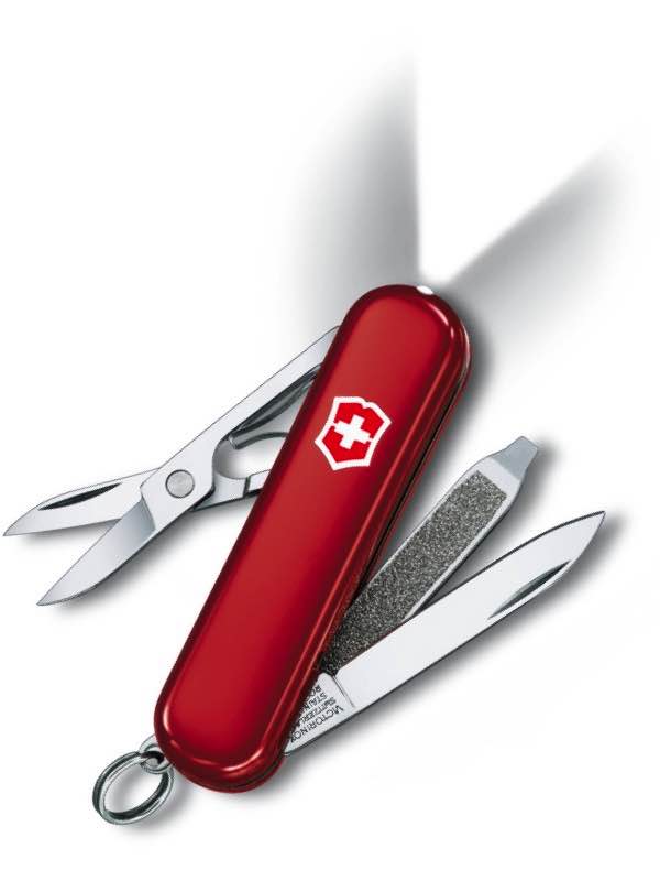 Classic　Victorinox　SwissLite　Red　Victorinox　light　with　Pocket　by　(35130)　Knife　LED