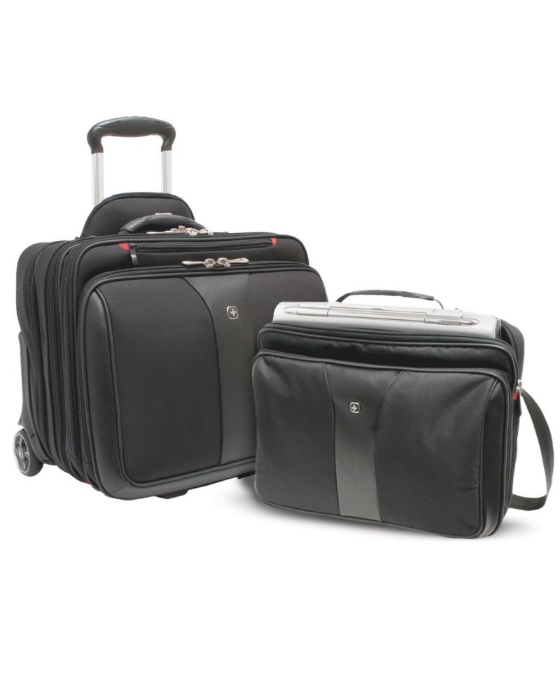 Wenger deals Patriot II rolling 2 piece business luggage set