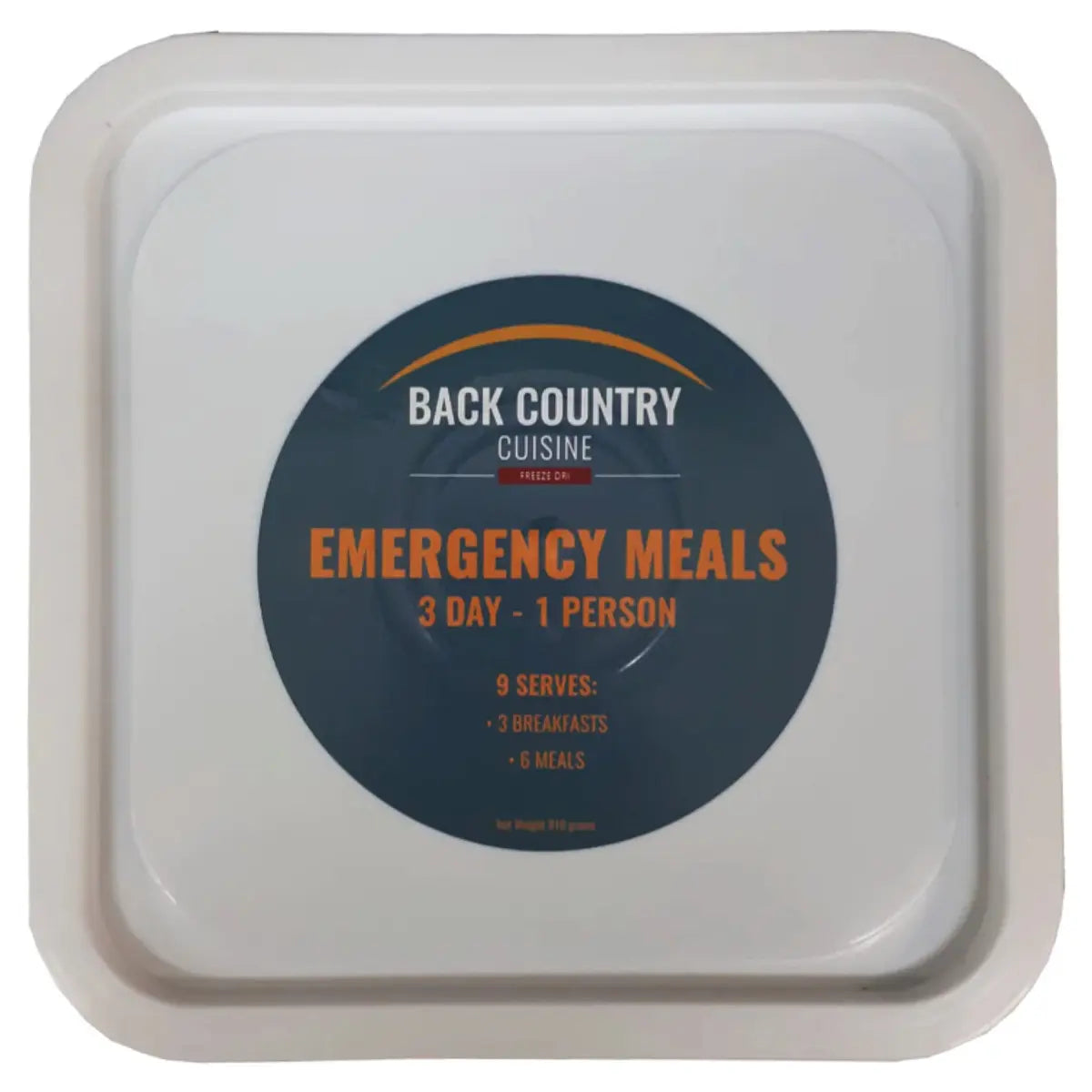 Back Country Cuisine 3 Day Emergency Bucket - Freeze Dried Food (9 Meals)