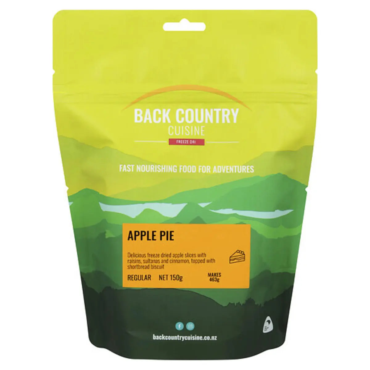 Back Country Cuisine : Apple Pie - Regular Serve