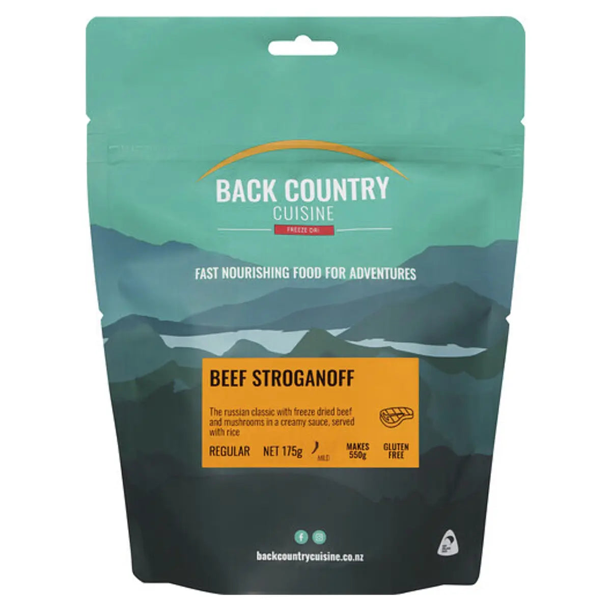 Back Country Cuisine : Beef Stroganoff - Regular Serve (Gluten Free)