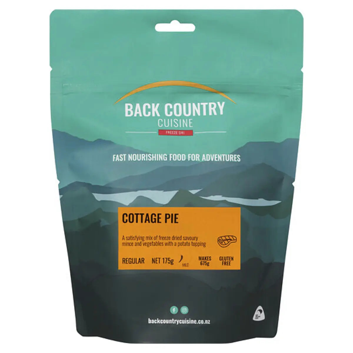 Back Country Cuisine : Cottage Pie - Regular Serve (Gluten Free)
