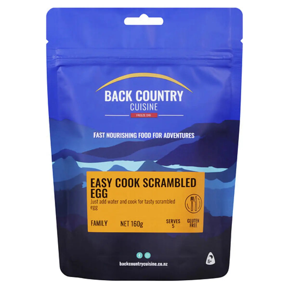 Back Country Cuisine : Easy Cook Scrambled Egg - Family Serve