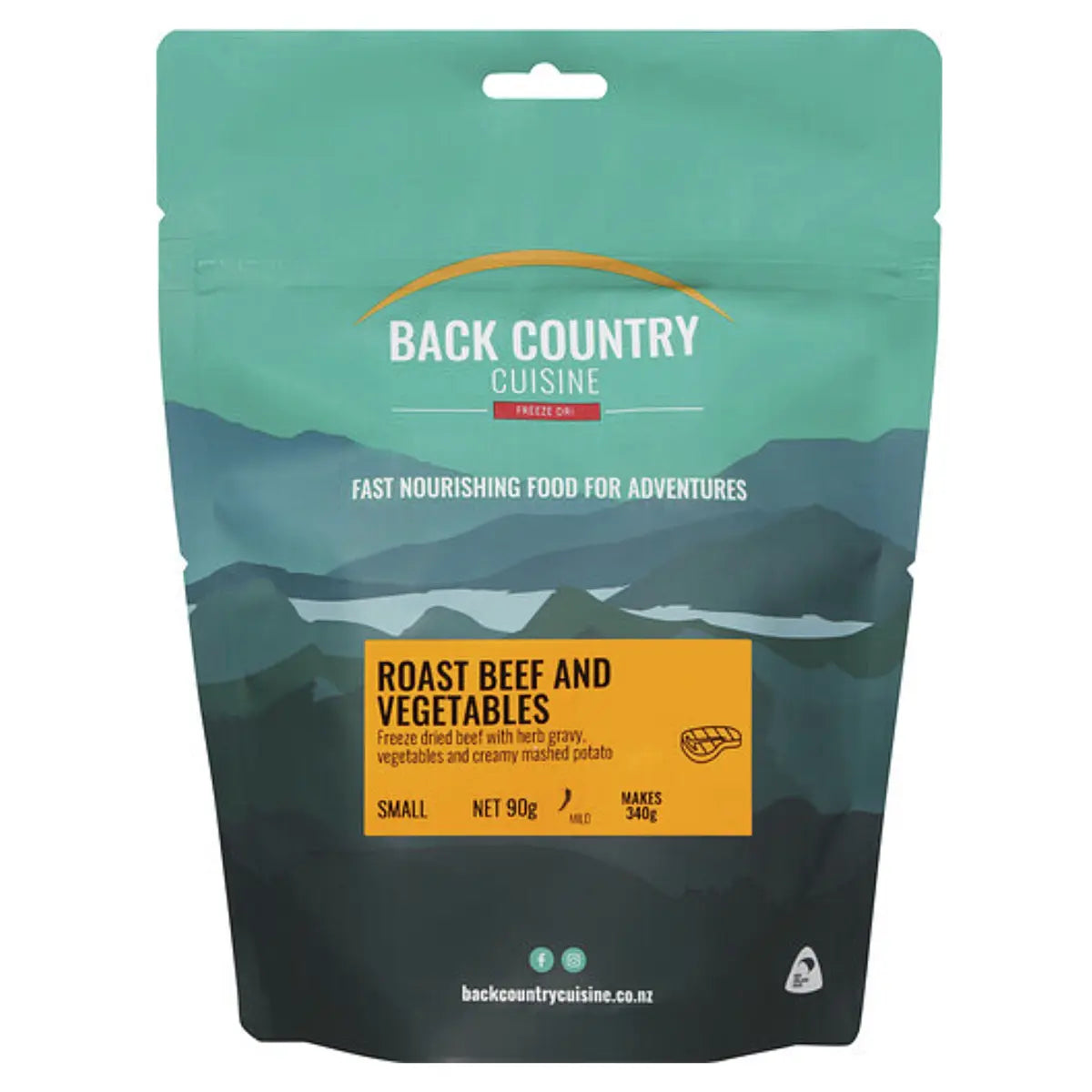 Back Country Cuisine : Roast Beef and Vegetables - Small Serve