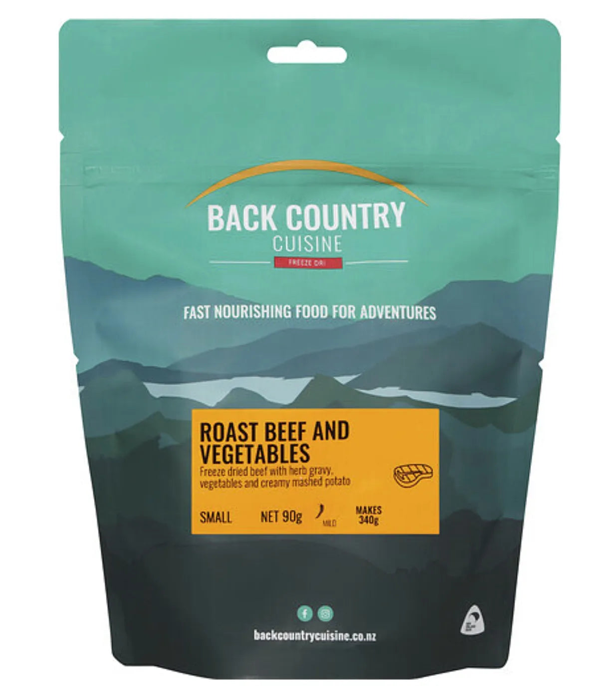 Back Country Cuisine : Roast Beef and Vegetables - Small Serve