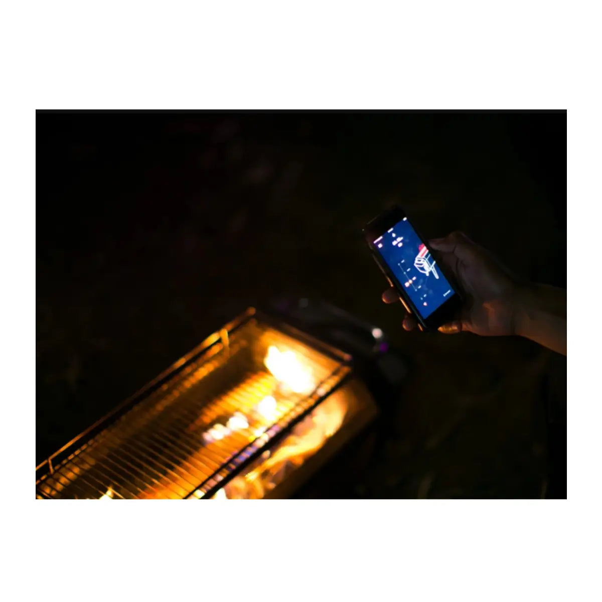 Bluetooth Integration - Control the flames or see battery status from the palm of your hand with the free iOS or Android app