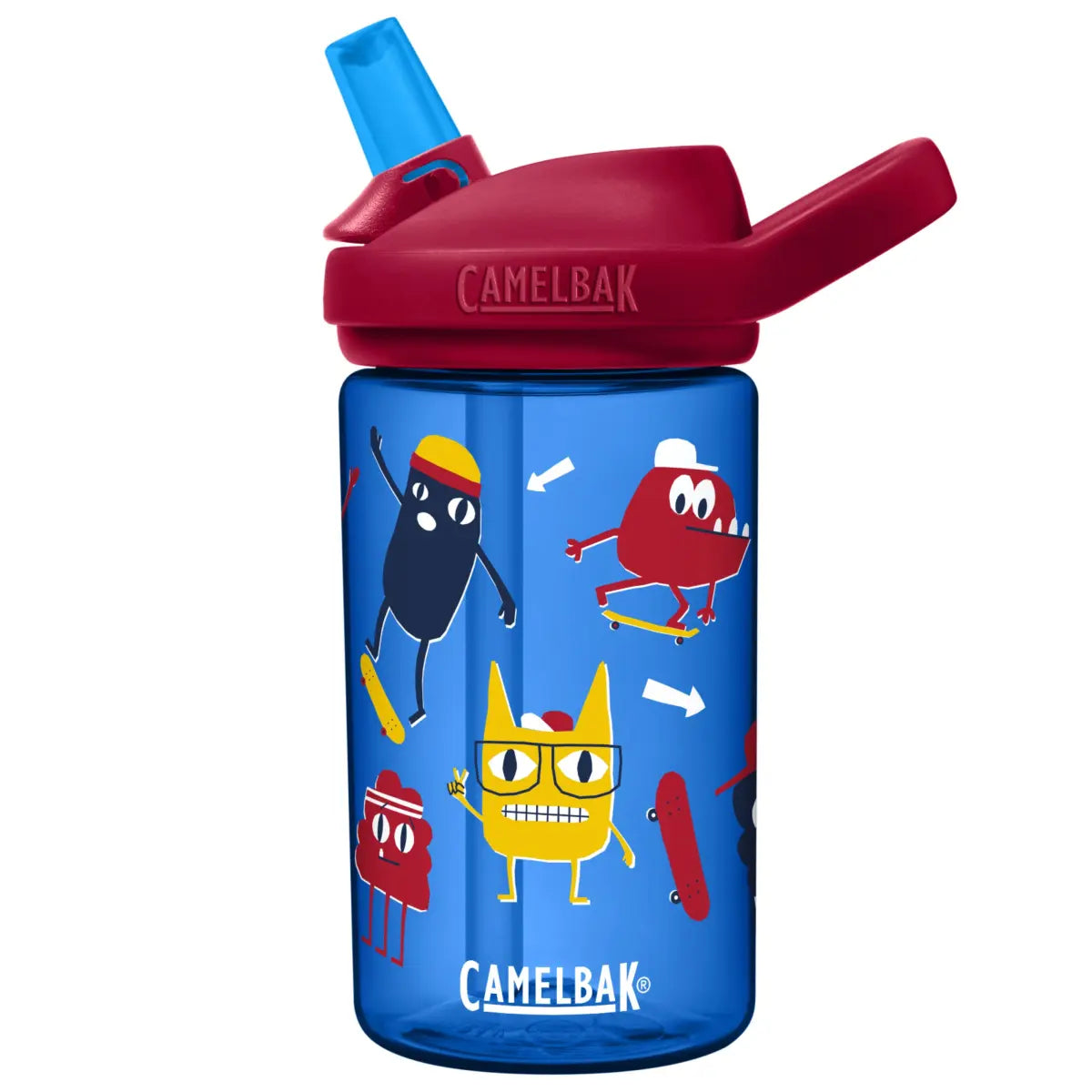 CamelBak Eddy+ Kids 400ml Drink Bottle - Skate Monsters (Tritan Renew)