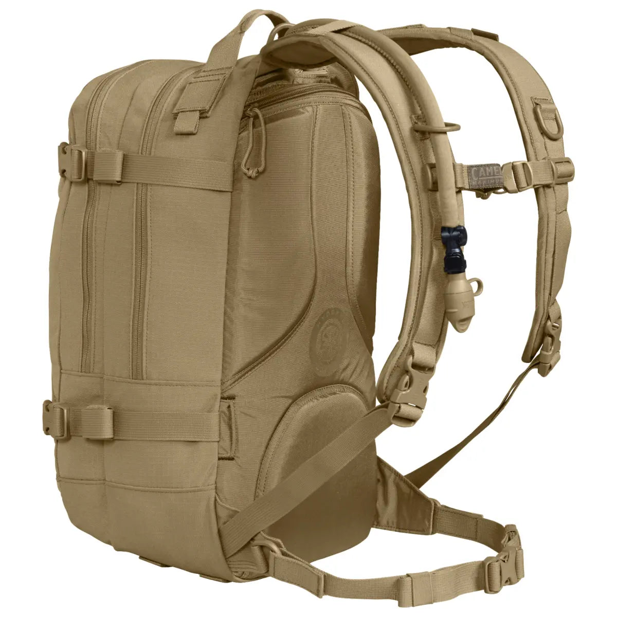 Padded harness and Air Director back panel for optimal load distribution and breathability