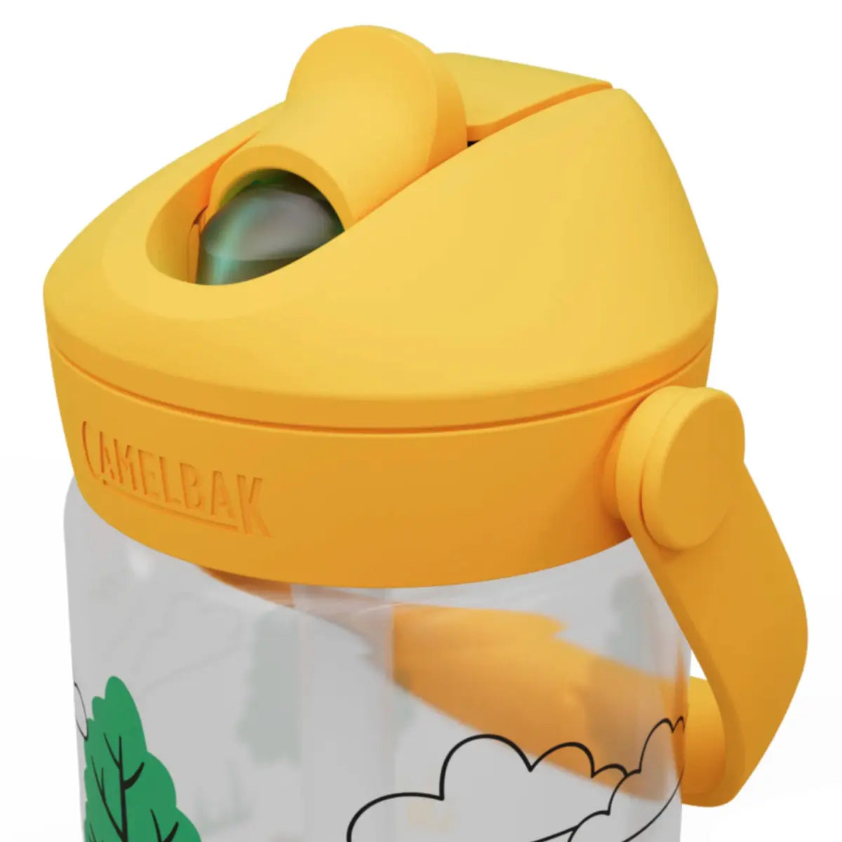 CamelBak Kids Thrive Flip Straw 400mL Drink Bottle - Tractors and Trees