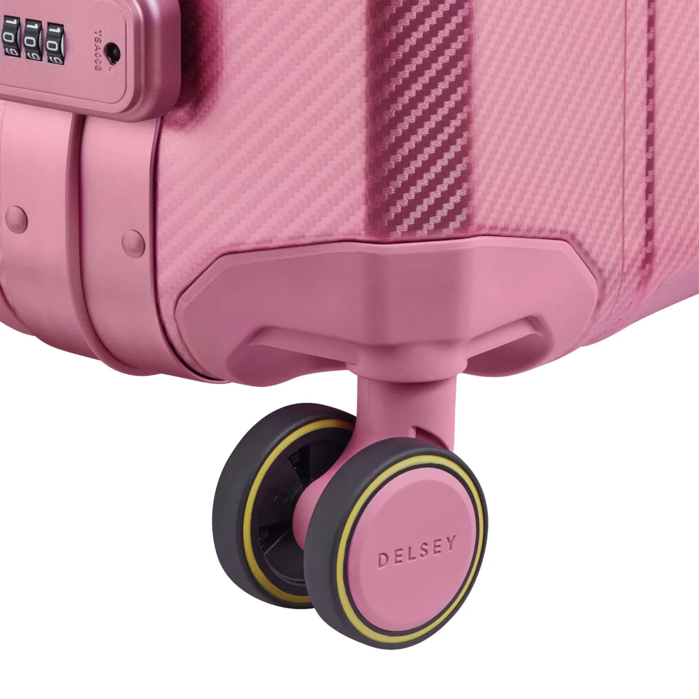 Delsey Alu’r 55 cm Aluminium Zipperless 4-Wheel Cabin Suitcase - Pink