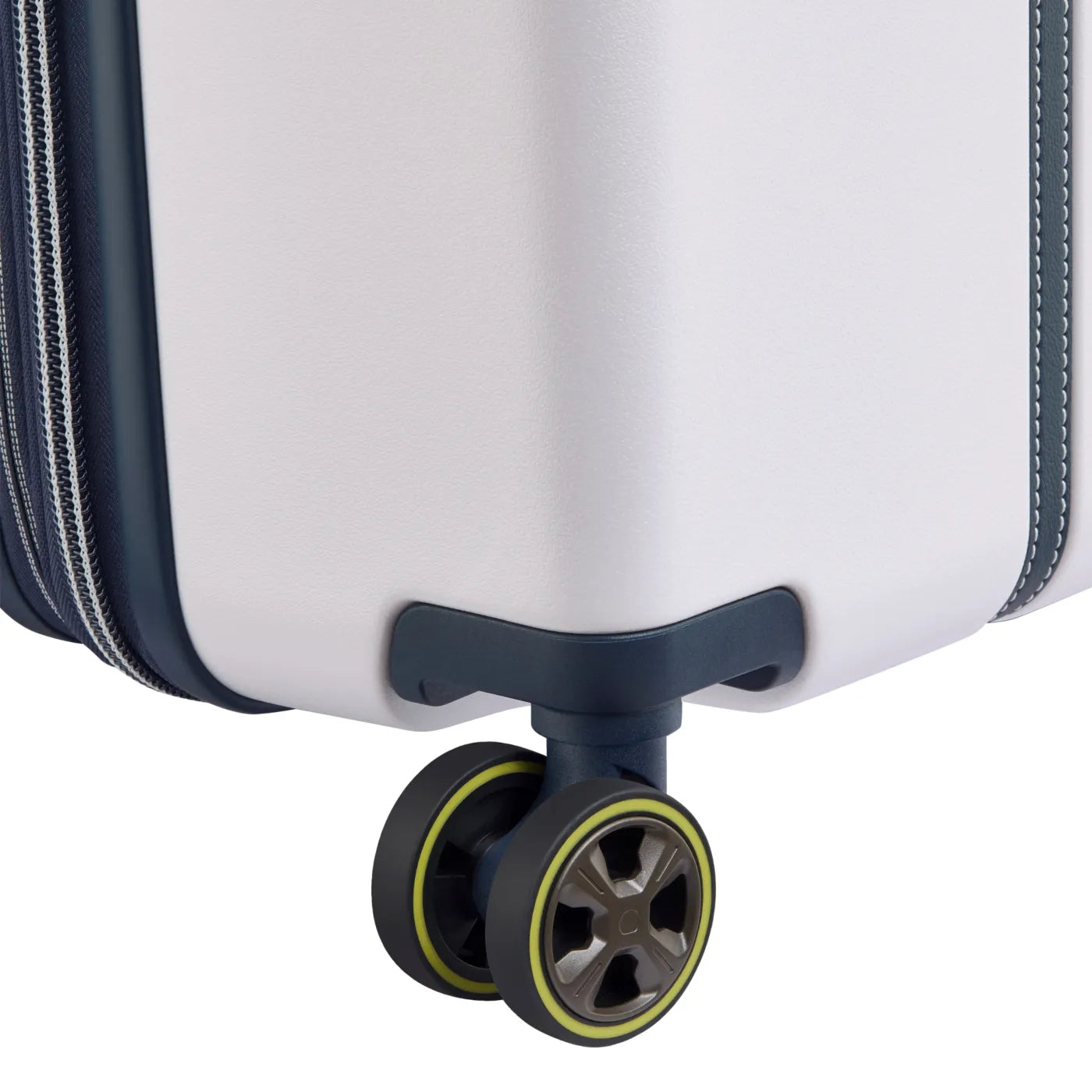 Delsey Cadence 76 cm 4-Wheel Expandable Suitcase - Ivory / Navy