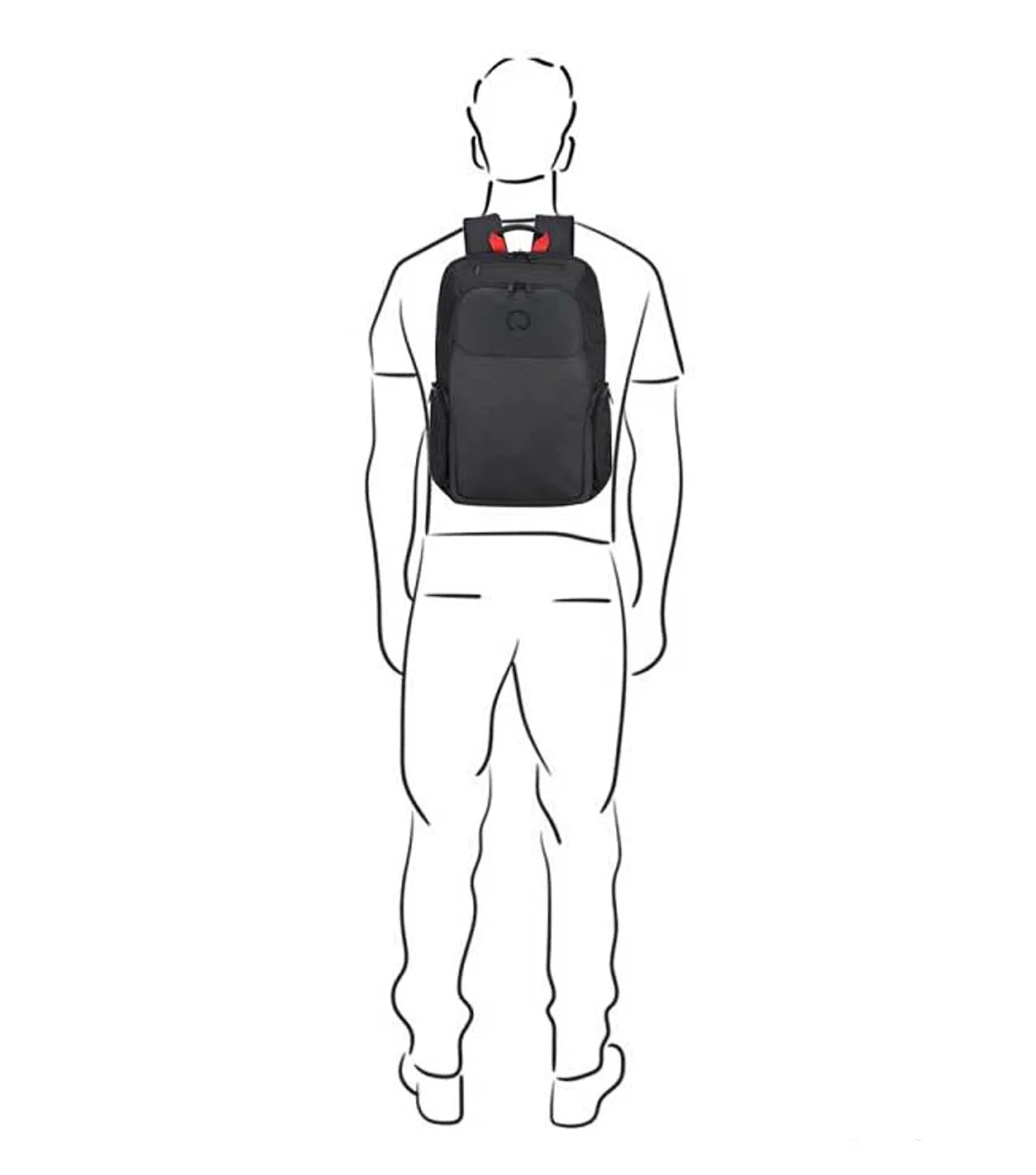 Delsey Parvis Plus 15.6’’ Laptop Backpack - Black