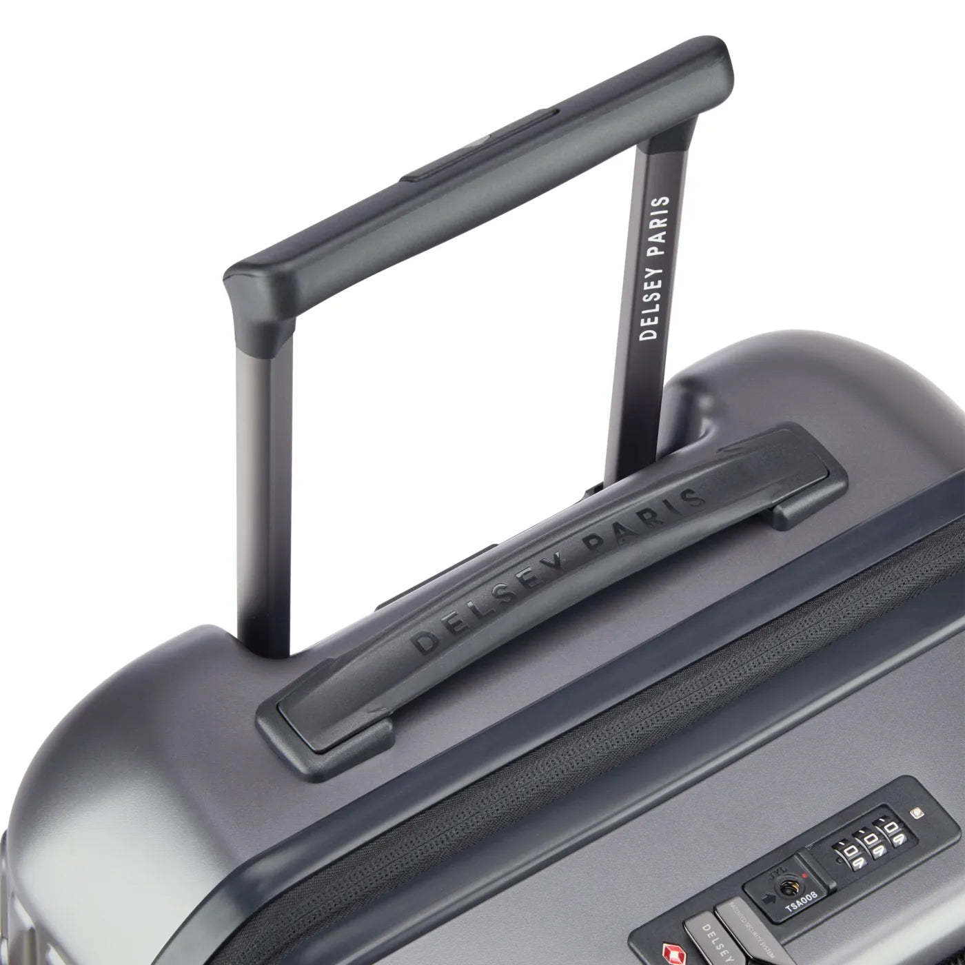 Delsey Securitime Zip 55 cm Top Opening 4-Wheel Expandable Cabin Suitcase - Anthracite