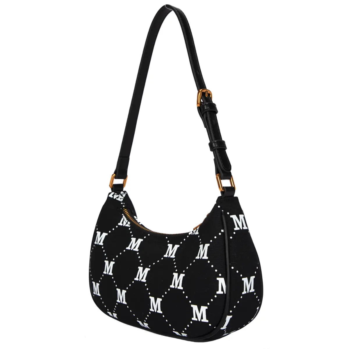 Disney Mickey Monogram Canvas Handbag - Black