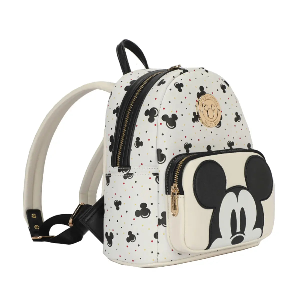 Disney Mickey Mouse Deluxe Mini Backpack - Black / White