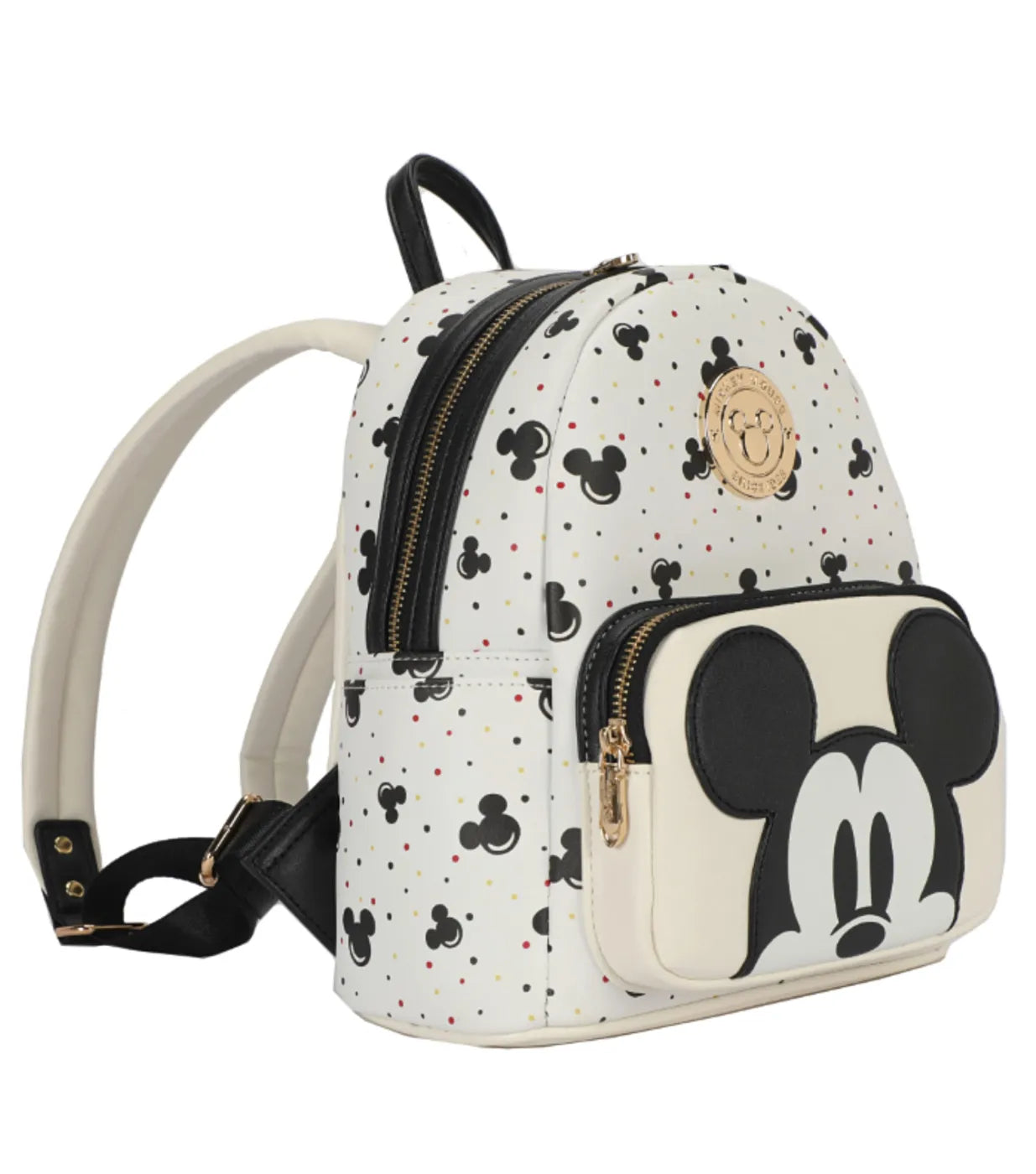 Disney Mickey Mouse Deluxe Mini Backpack - Black / White
