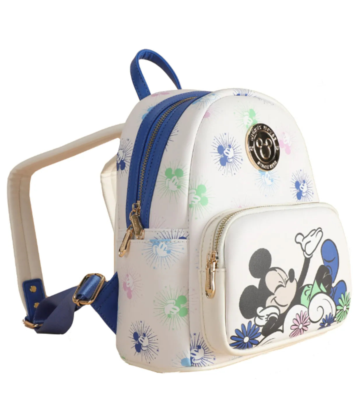 Disney Mickey Mouse Deluxe Mini Backpack - Flower Design