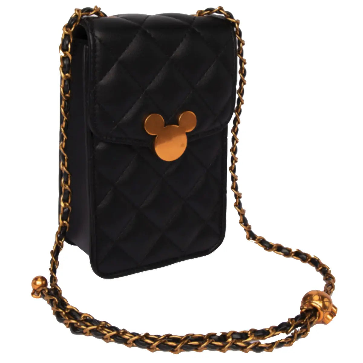 Disney Mickey Quilted Utility Shoulder Bag - Black