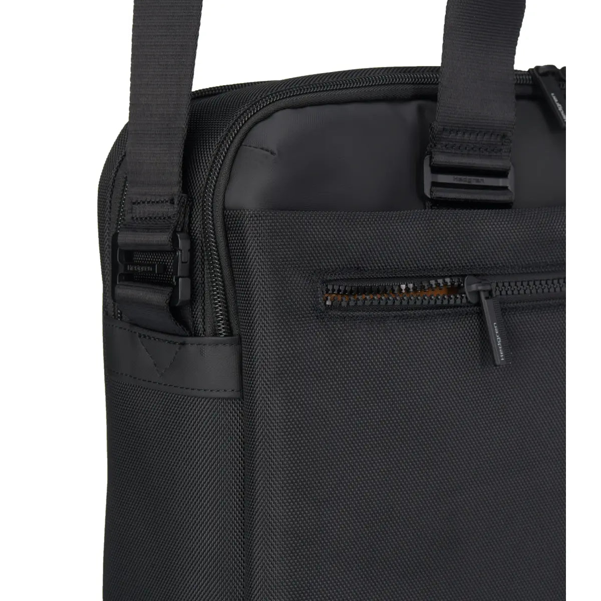 Quick access front zippered pocket