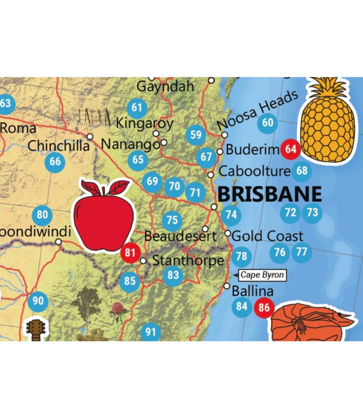 Hema Big things of Australia Map - Edition 1