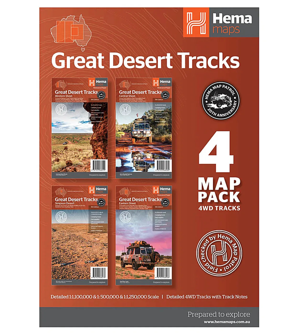 Hema Great Desert Tracks Map Pack - Edition 9