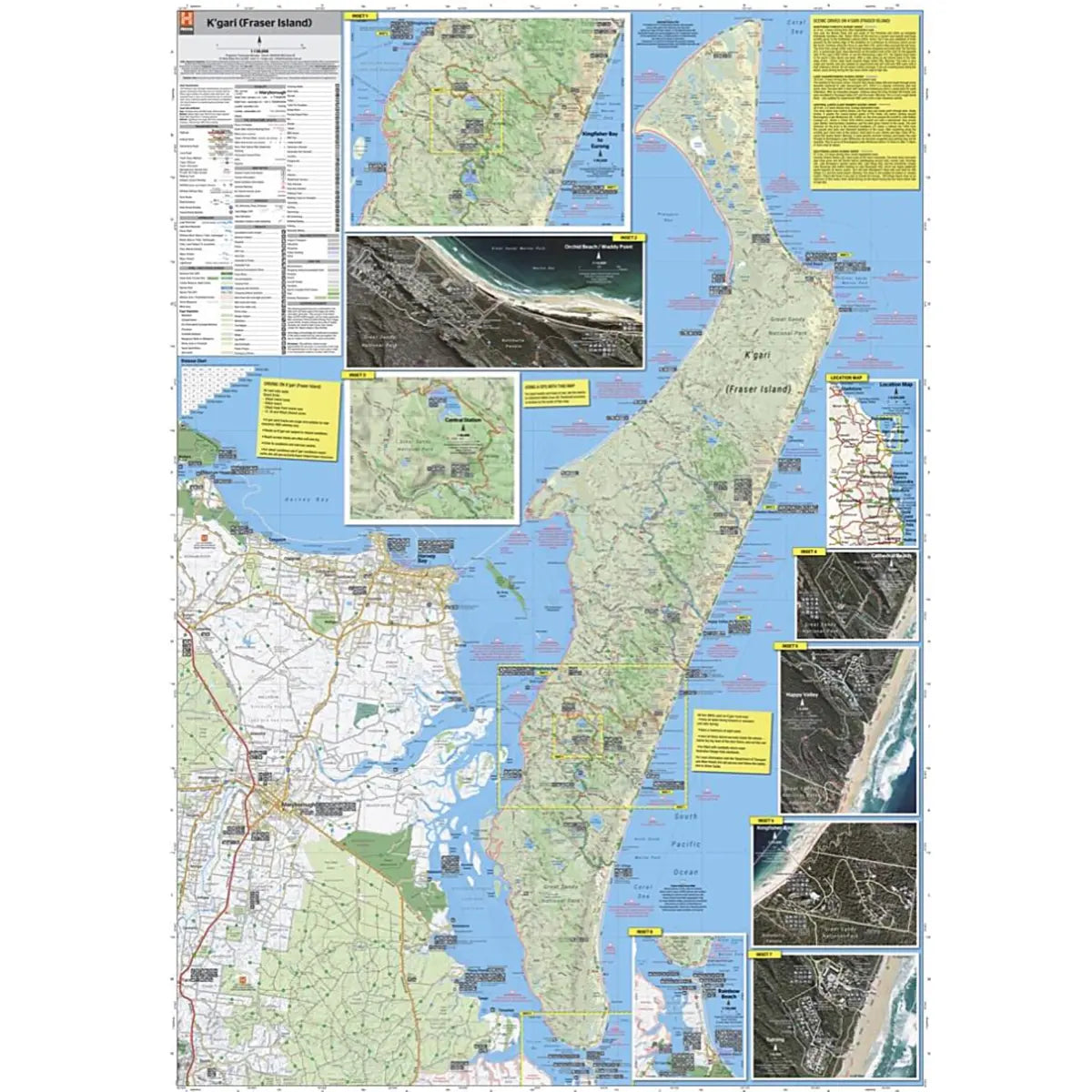 Hema Map Fraser Island (K'gari) - 10th Edition