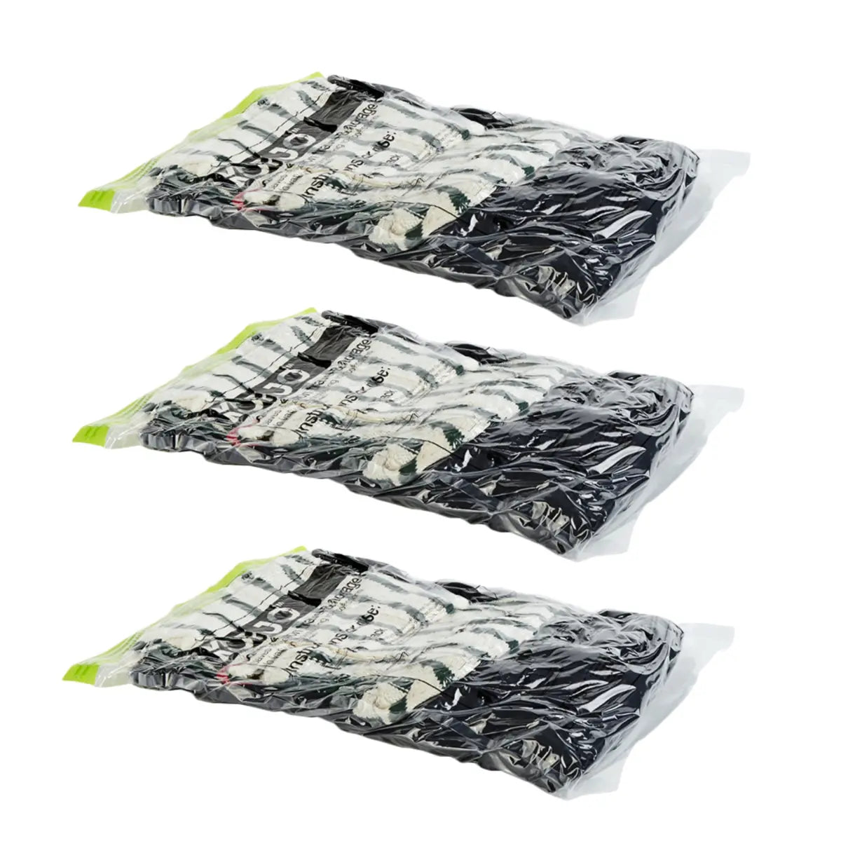 The one way valve enables you to squeeze the air out of soft, bulky items to significantly reduce their size