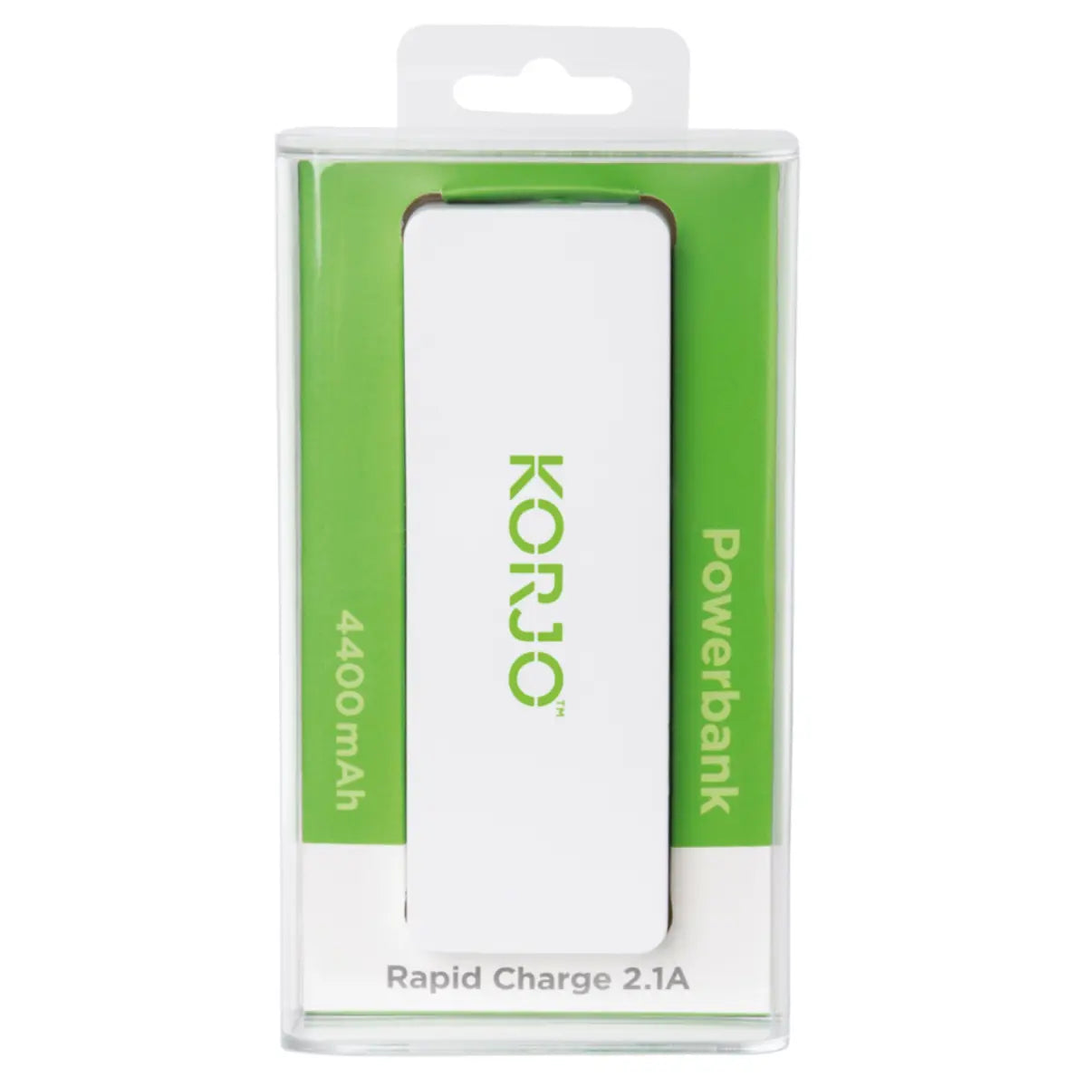 Korjo Rapid Charger Powerbank USB 2.1 Amp - White