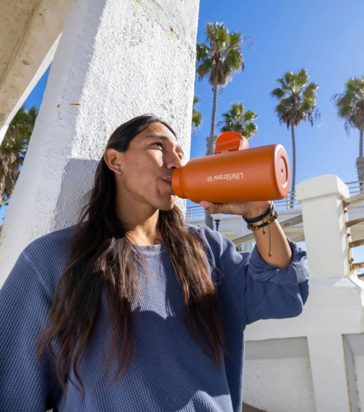 Double wall vacuum insulation keeps your water cool all day