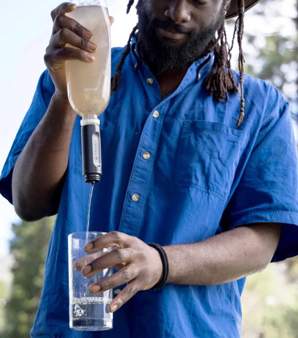 Membrane Microfilter: up to 2,000L - water will stop flowing through once the filter has reached the end of its lifetime