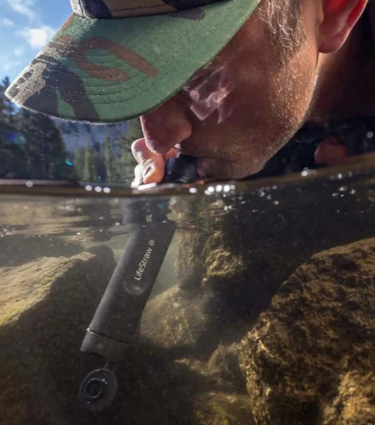 Drink directly from lakes, rivers and streams or fill a container to use your straw water filter on the go with protection against bacteria, parasites, microplastics, silt, sand and cloudiness