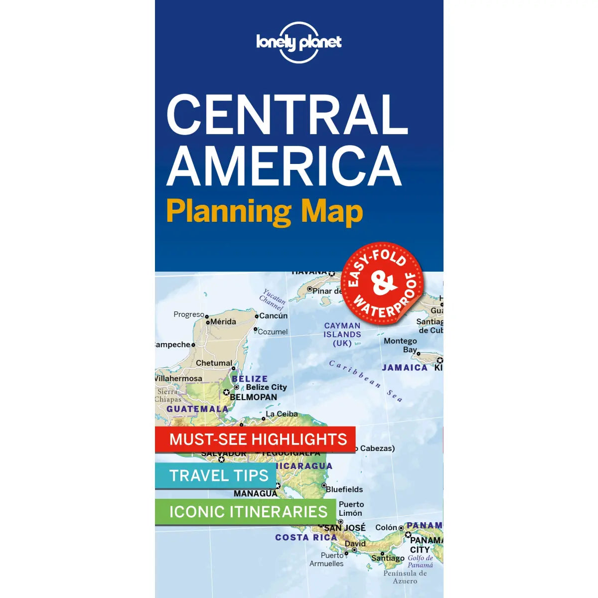 Lonely Planet Planning Map - Central America