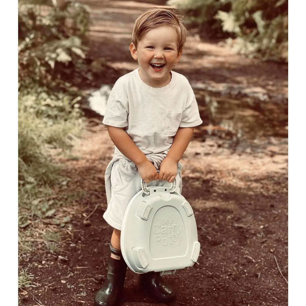 My Carry Potty Portable Travel Potty - Pastel Grey