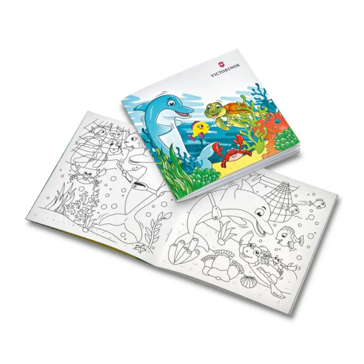 Set includes adventure-filled colouring book