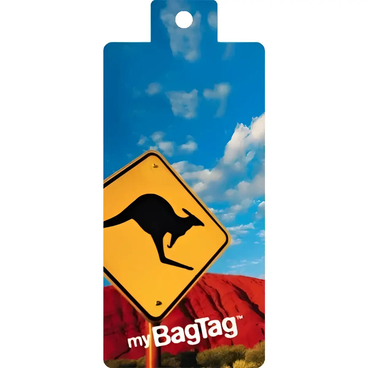 Luggage Tags : Kangaroo Sign : MyBagTag: Twin Pack