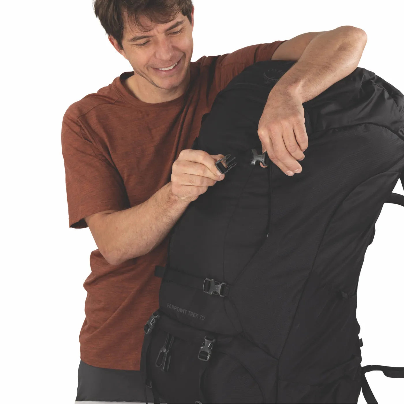 Osprey Farpoint Trek 70L Men’s Travel Backpack - Black