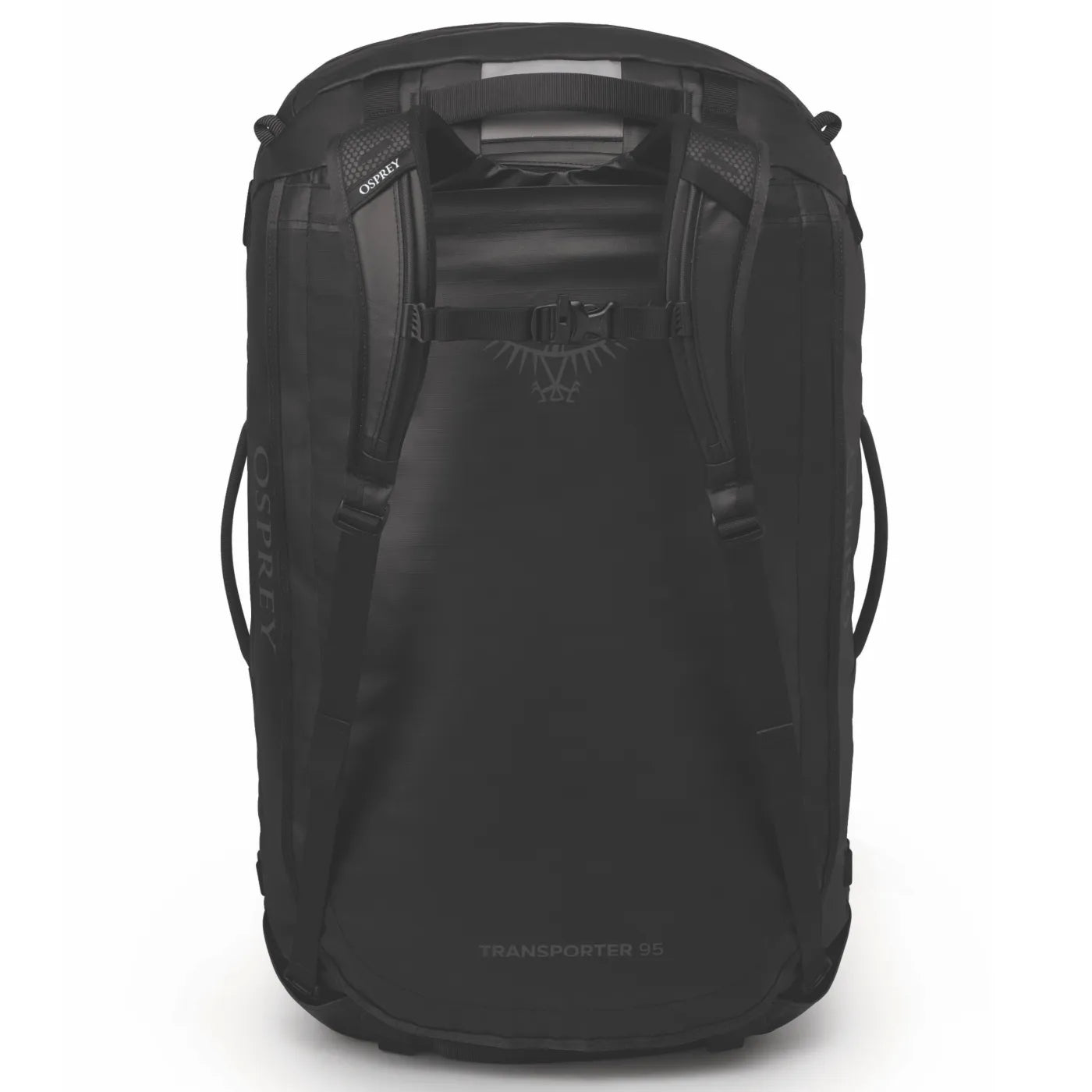Osprey Transporter 95L Duffel Bag with Backpack Straps - Raven Black