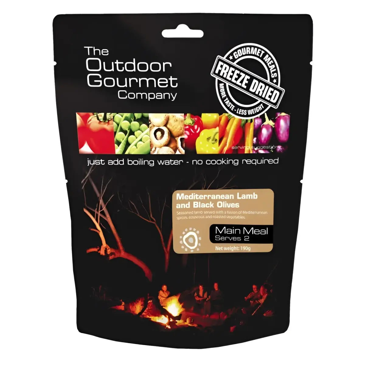 Mediterranean Lamb with Black Olives Freeze Dried Gourmet Meals