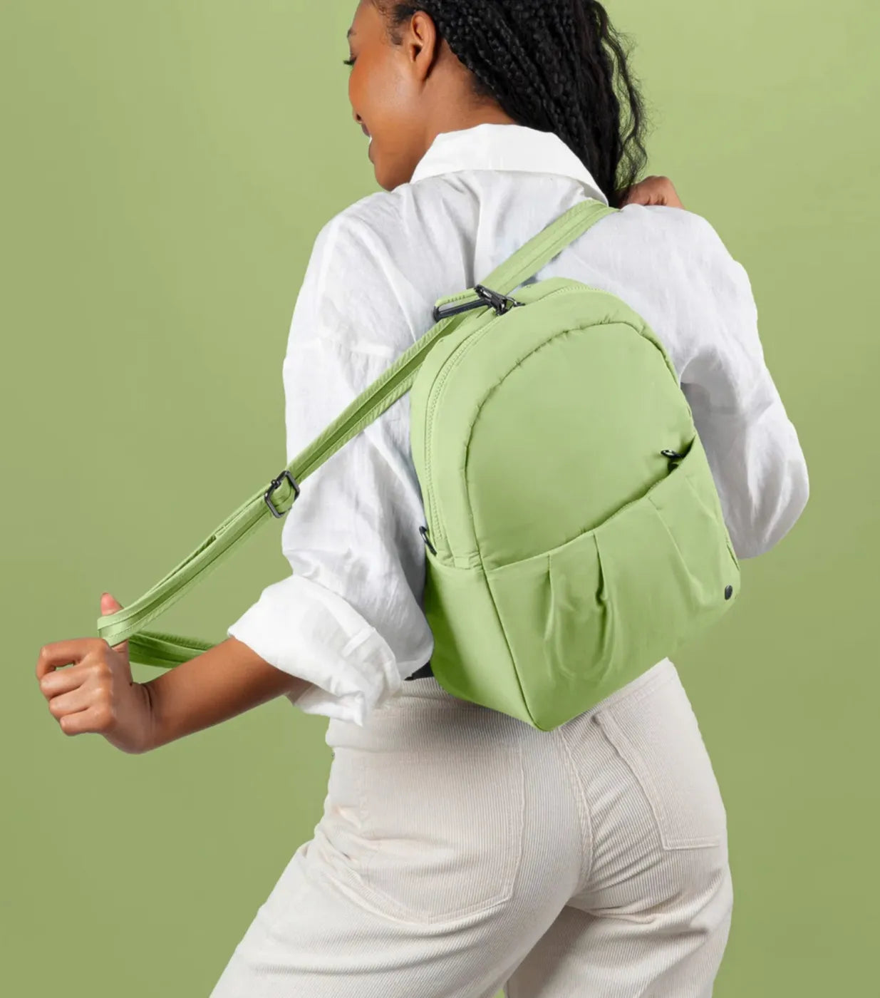 Pacsafe Citysafe CX Anti-Theft Convertible Backpack / Shoulder Bag - Matcha