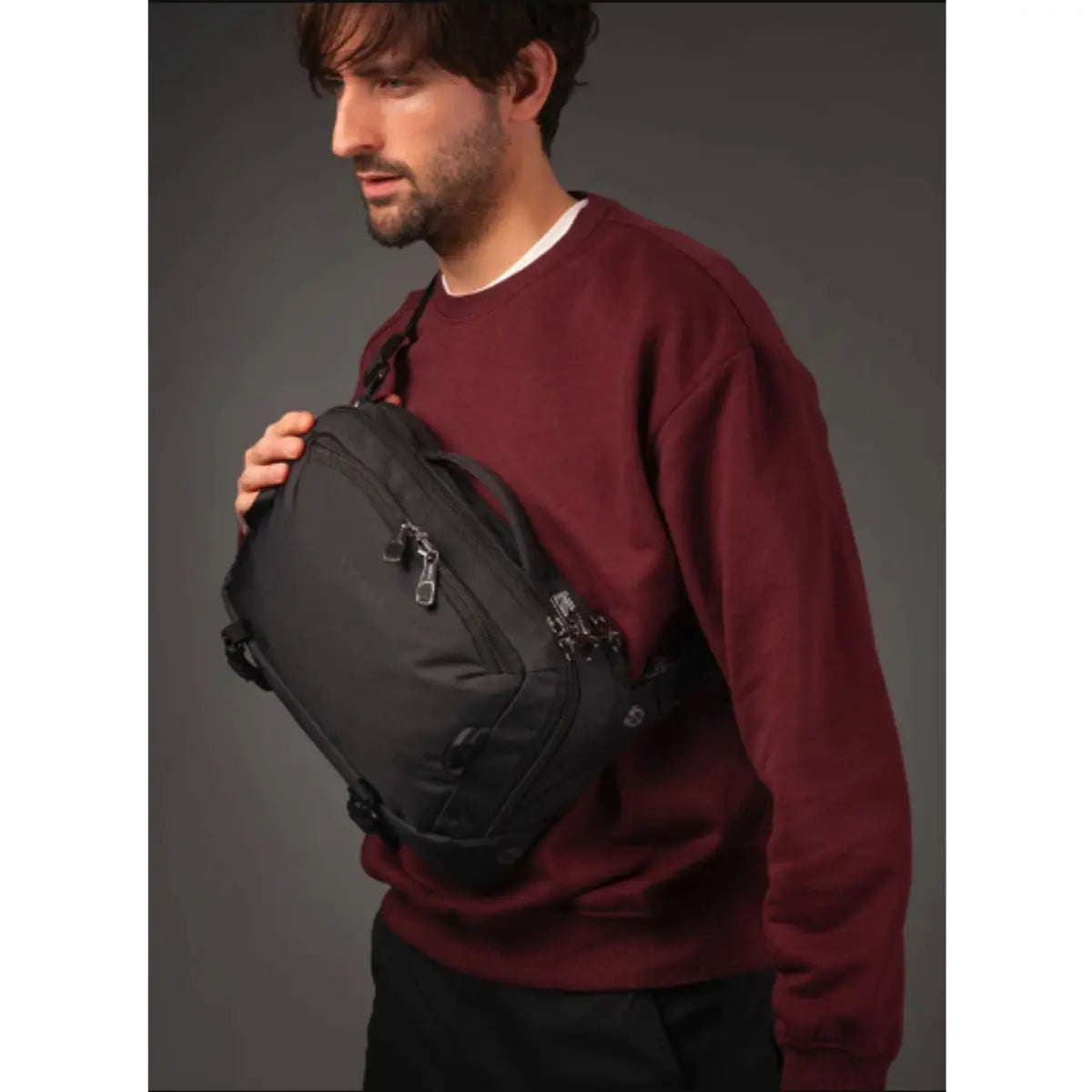 Pacsafe EXP 12’’ Anti-Theft Sling Crossbody - Jet Black