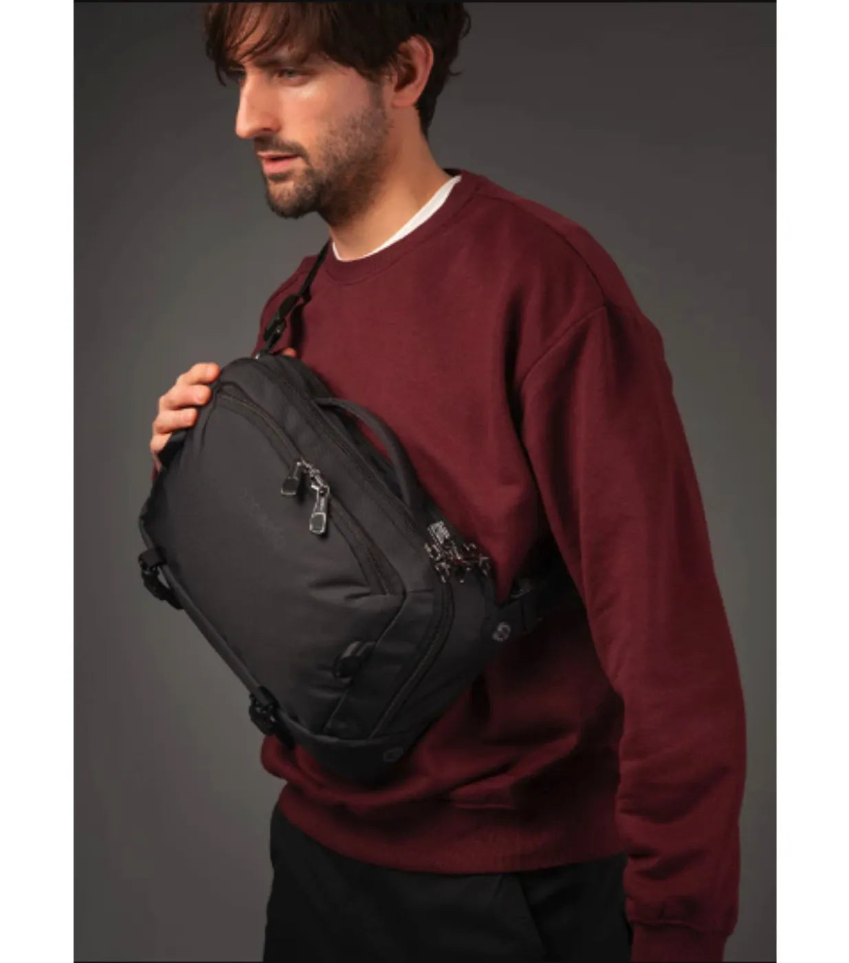 Pacsafe EXP 12’’ Anti-Theft Sling Crossbody - Jet Black