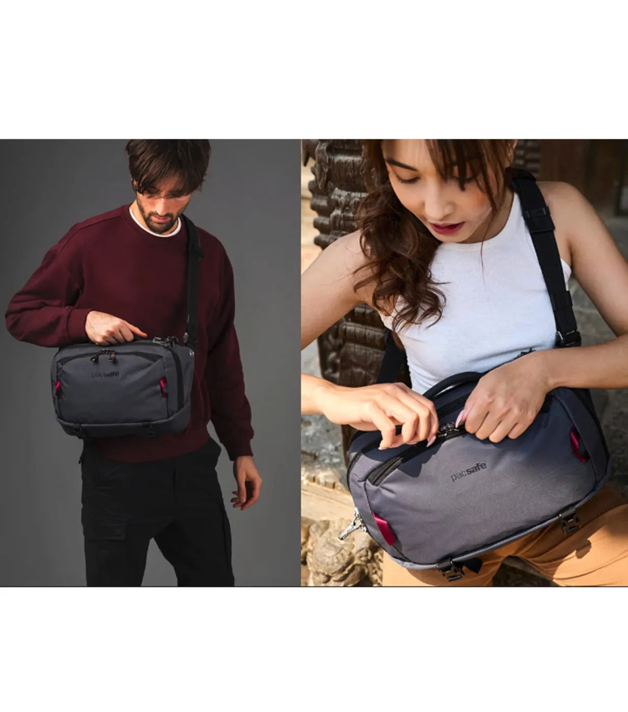 Pacsafe EXP 12’’ Anti-Theft Sling Crossbody - Slate