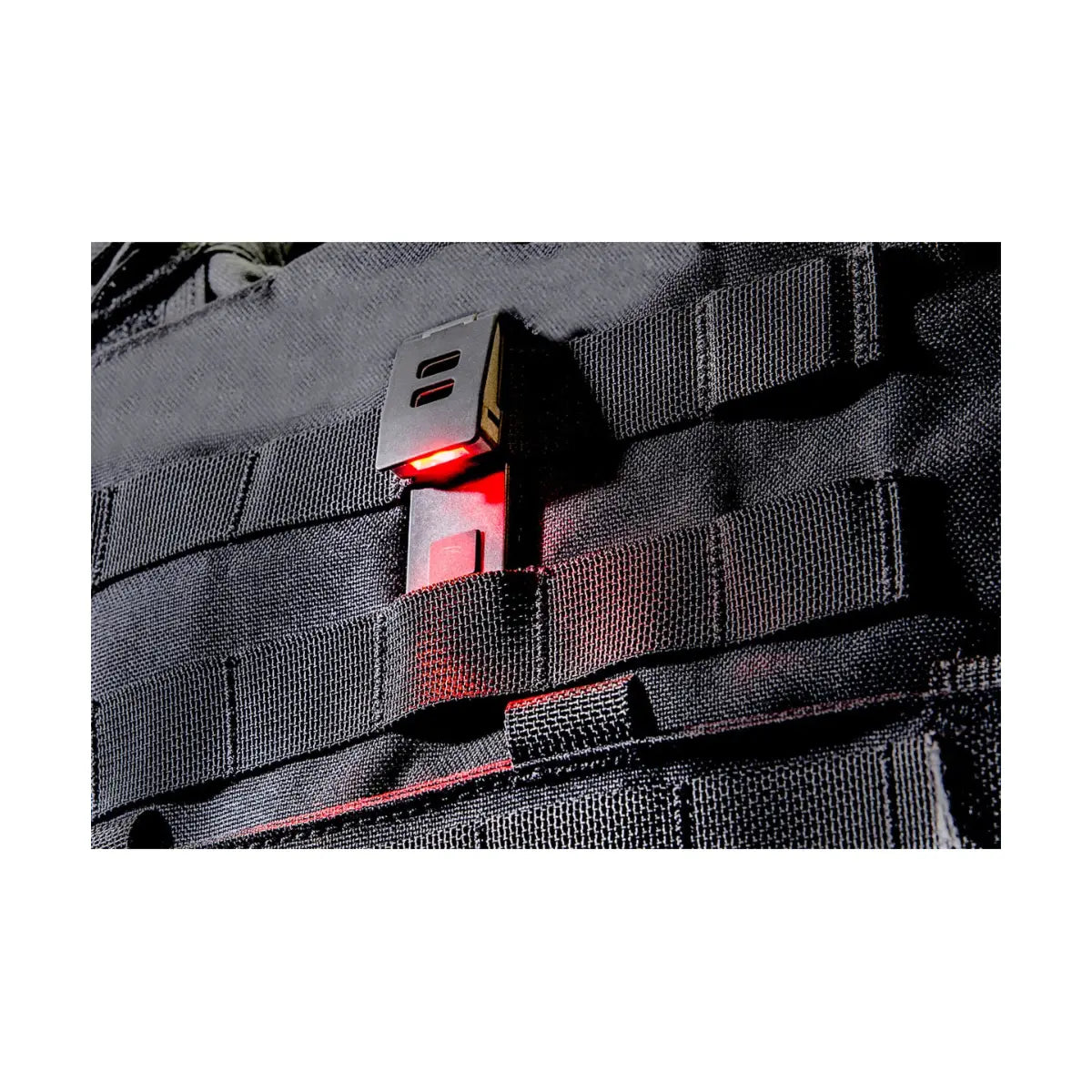 QuiqLiteX USB Rechargeable - Red and White LED Hands-Free Pocket Concealable Flashlight Torch