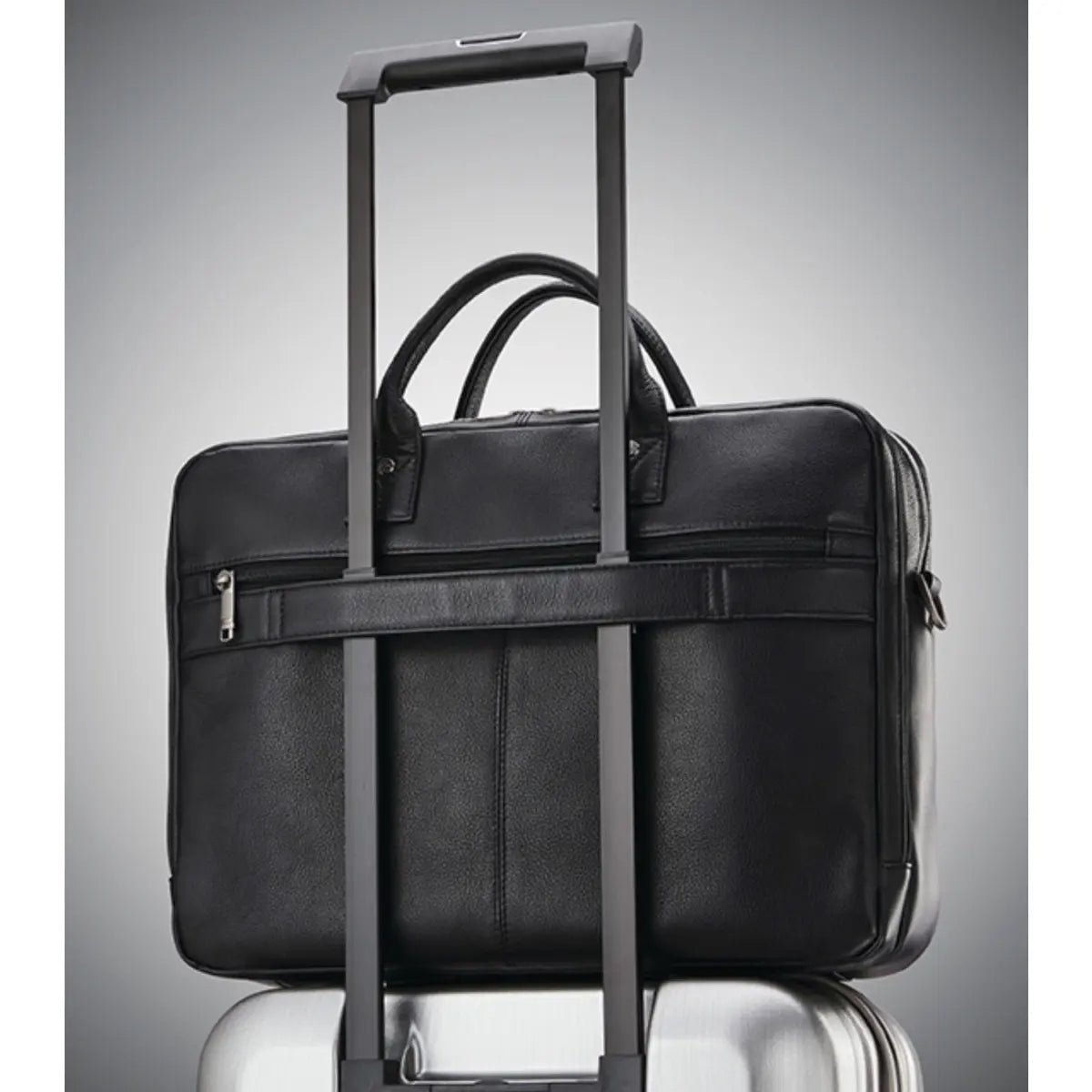 Smart sleeve slips over luggage trolley handles