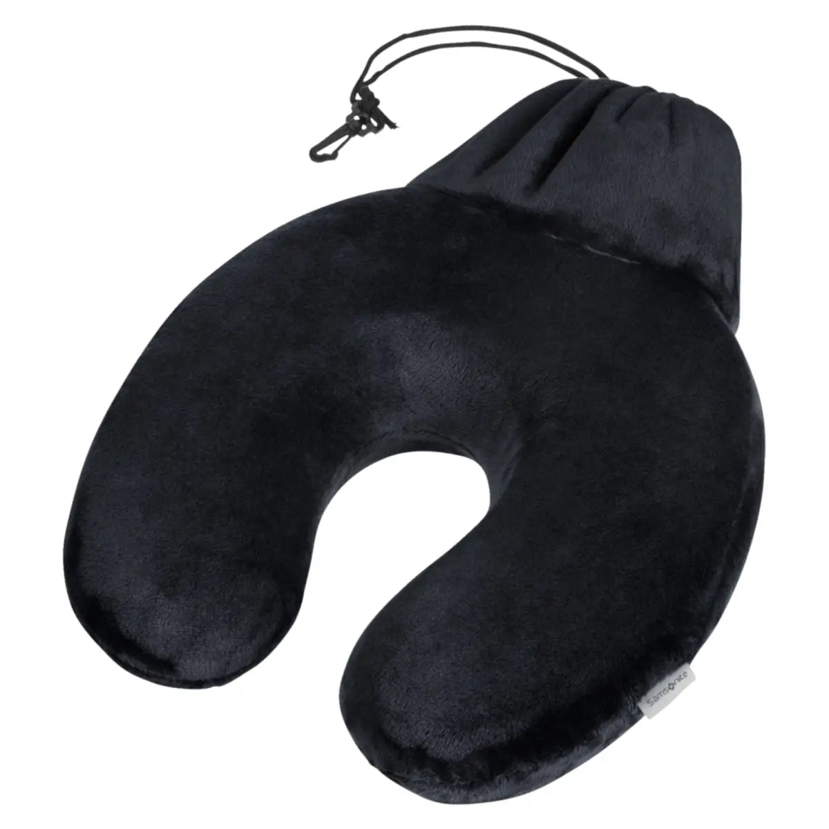 Samsonite Comfort Travelling Memory Foam Pillow with Pouch - Black