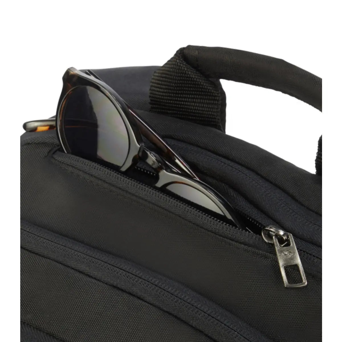 Pocket to the top outer for sunglasses etc