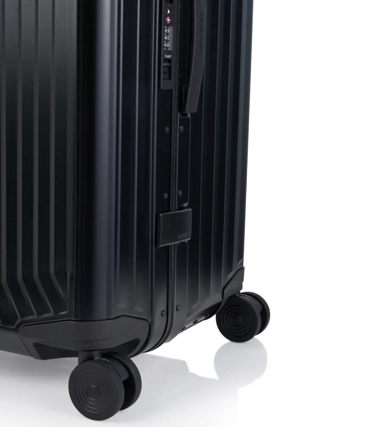 Samsonite Lite-Box ALU Anodised Aluminium 80 cm 4 Wheel Trunk - Black